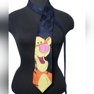EUC Vintage Tigger Winnie The Pooh Blue Necktie